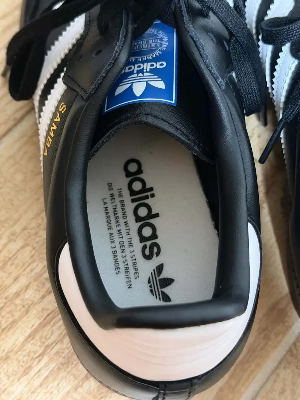 Adidas Samba OG Black White Gum Sneakers Size Men's 5 / Women's 6.5